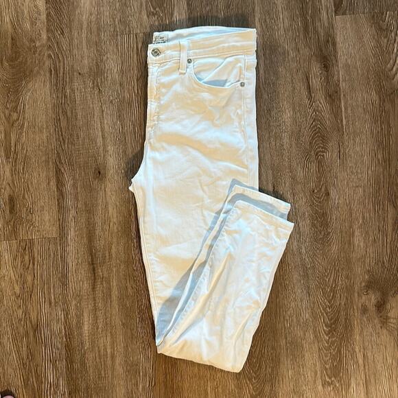 J.Crew High Rise Toothpick Jeans White Size 30 - Picture 1 of 7